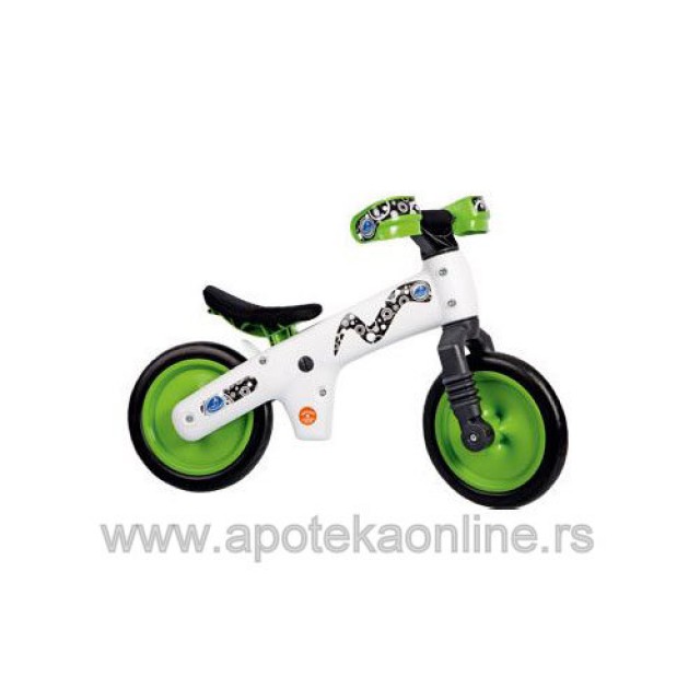 PUSH TOY ENCOURAGES WALKIN ACTIVITY BELLELLI BIKE GREEN